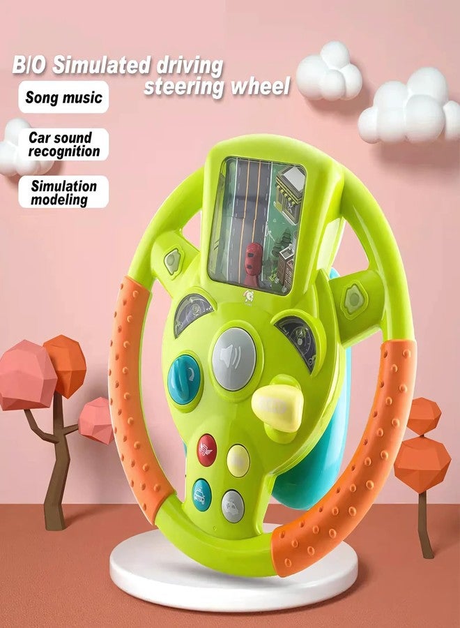 Storio Steering Wheel Toy for Kids Simulation Driving Car Toy with Light & Sound Mode Experience The Fun of Driving Car Toys - Automatic Steering Wheel, Multicolor - Image 4